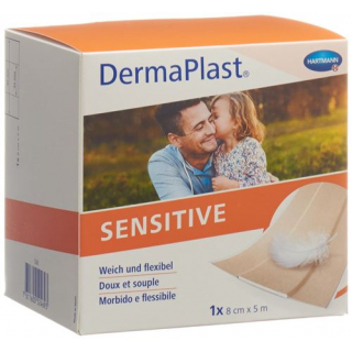 Dermaplast Sensitive Schnellverband телесный цвет 8смx5m рулон