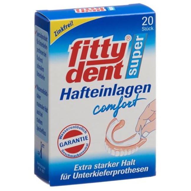 Fittydent Super Hafteinlagen Comfort 20 штук