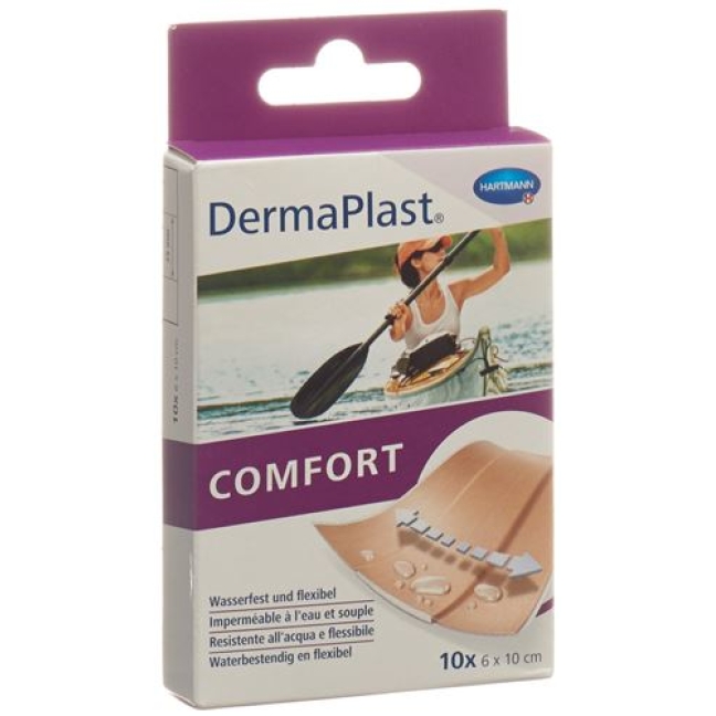 Dermaplast Comfort Schnellverband 6смx10см 10 штук