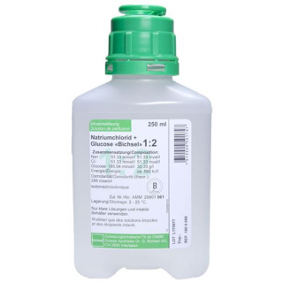 NaCl Gluc 1:2 Bichsel 250ml O Best Pp Flasche 24 Stück