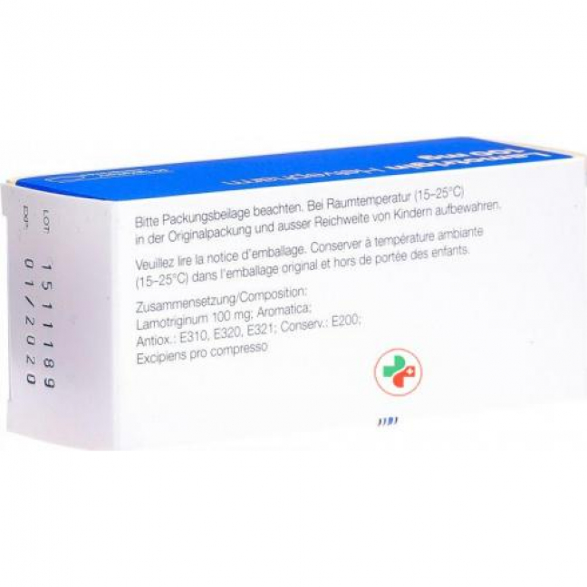 Lamotrigin Helvepharm 100 mg 50 Disp tablets