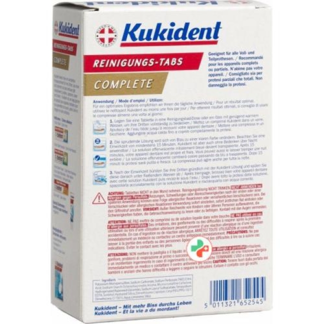 Kukident Reinigung-Tabs Frische Minze 60 штук