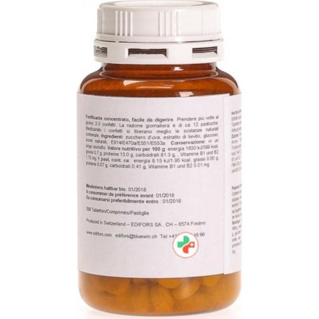 Edifors Hefetabletten 250 штук