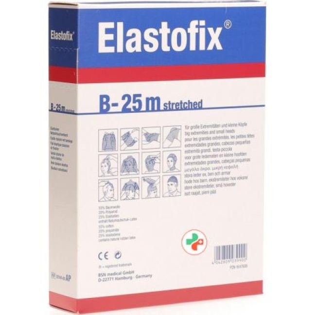 Elastofix Netz Schlauchverband B 25m Kopf Klein