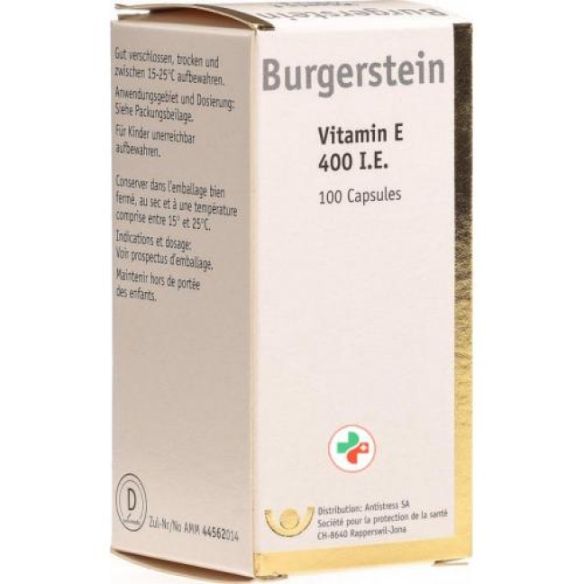 Burgerstein Vitamin E 400 I.E. 100 Kaps