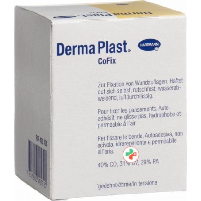 Dermaplast Cofix марлевый бинт 6смx4m Blau