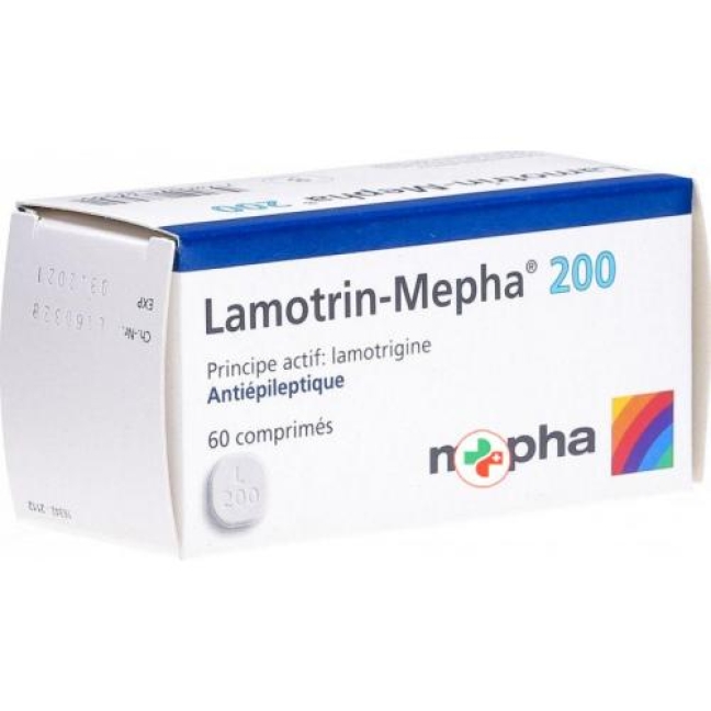 Lamotrin Mepha 200 mg 60 Disp tablets