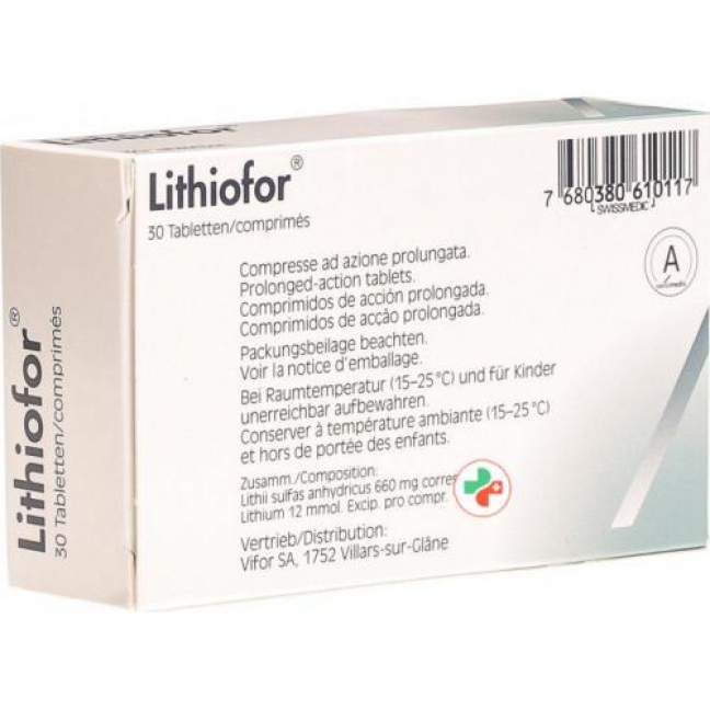 Lithiofor 660 mg 30 Retard tablets