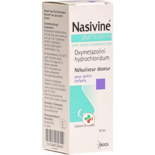 Nasivin Pur 0.025% 10 ml Dosierspray