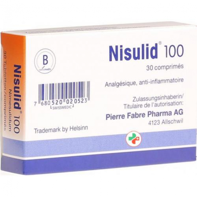 Nisulid 100 mg 30 tablets