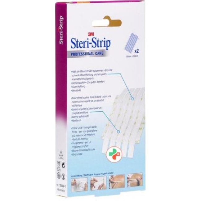 3M Steri Strip 6x100мм Weiss Verstarkt 10 штук