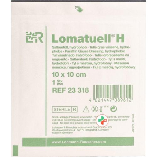 Lomatuell H Salbenkompresse 10x10см стерильный 50 штук