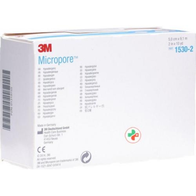 3M Micropore Vlies Heftpflaster ohne диспенсер 50мм x 9.14m weiss 6 штук