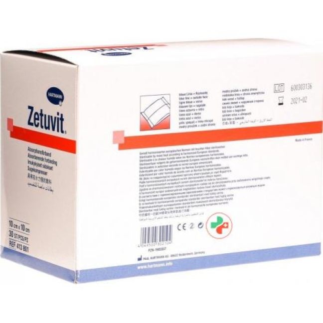 Zetuvit Absorptionsverband 10x10см 30 штук