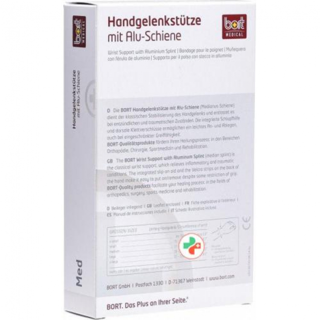 Bort Handgelenkstutze Schiene Links -21см размер L телесный цвет