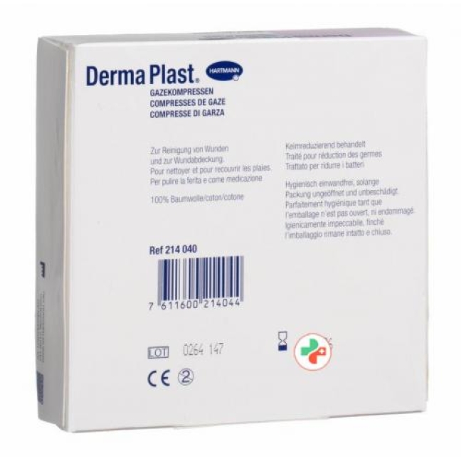 DermaPlast Gazekompressen 10x10см 80 штук