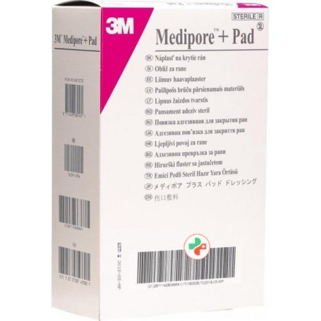 3M Medipore + Pad 10x15см / Wundkissen 5x10.5см 25 штук