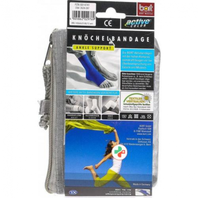 Bort Aktive Color Knochelbandage размер XL +25см Blau