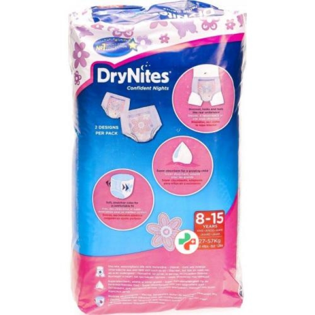 Huggies Drynites Nachtwindeln Girl 8-15jahre 9 штук