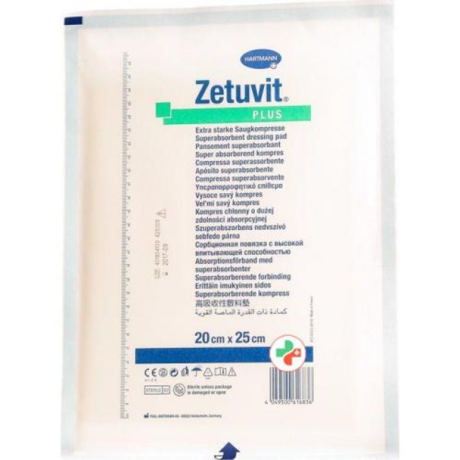 Zetuvit Plus Absorptionsverband 20x25см 10 штук