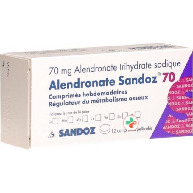 Alendronat Sandoz 70 mg 12 filmtablets