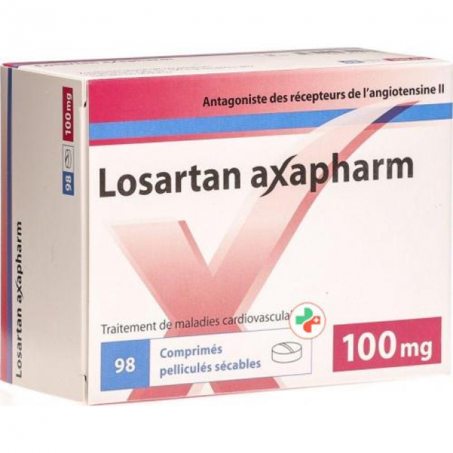 Losartan Axapharm 100 mg 98 filmtablets