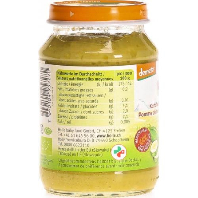 Holle Kartoffeln Erbsen Zucchini 190 g