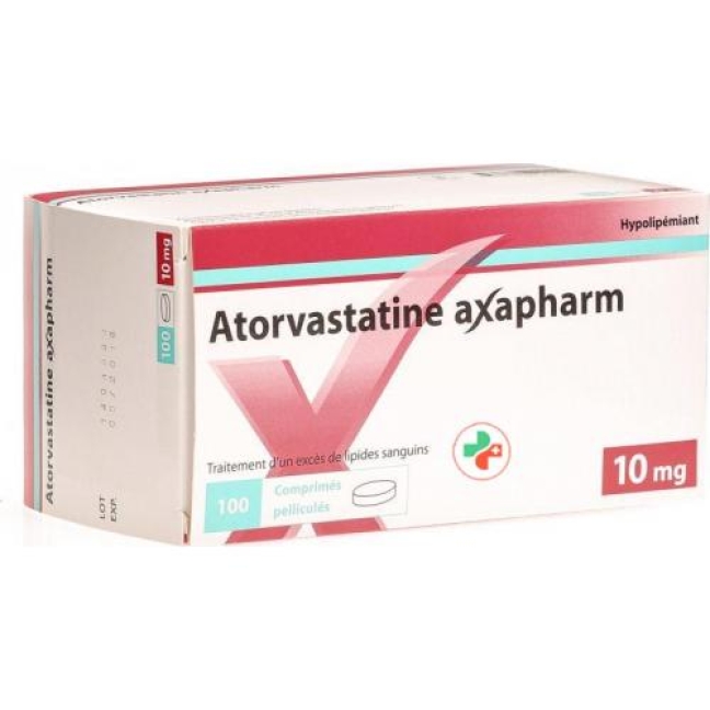 Atorvastatin Axapharm 10 mg 100 filmtablets