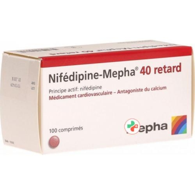 Nifedipin Mepha Retard 40 mg 100 Matrixtablets 