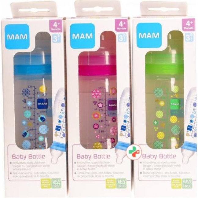 MAM Babybottle 4+ Monate 330мл Karton assortiert 6x 1 штука