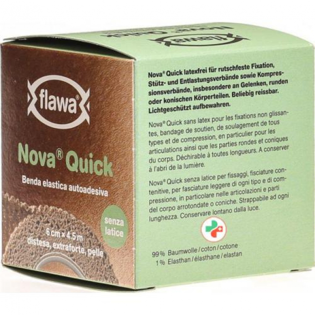 Flawa Nova Quick самоклеющиеся бинт 6смx4м