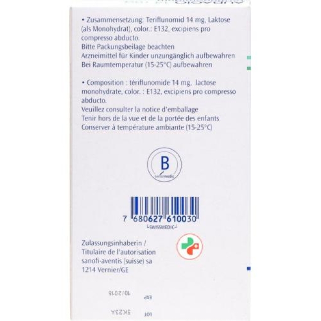 Aubagio 14 mg 84 filmtablets