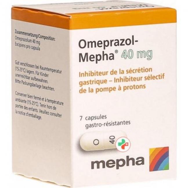 Omeprazol Mepha 40 mg 7 Kaps