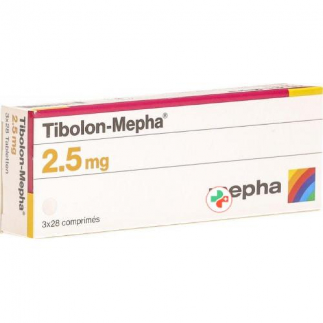 Тиболон Мефа 2,5 мг 3 x 28 таблеток 