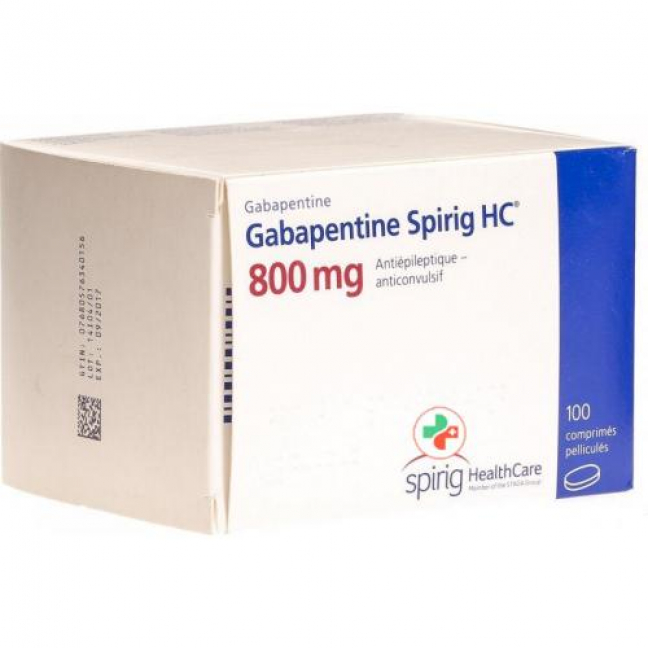 Gabapentin Spirig 800 mg 100 filmtablets