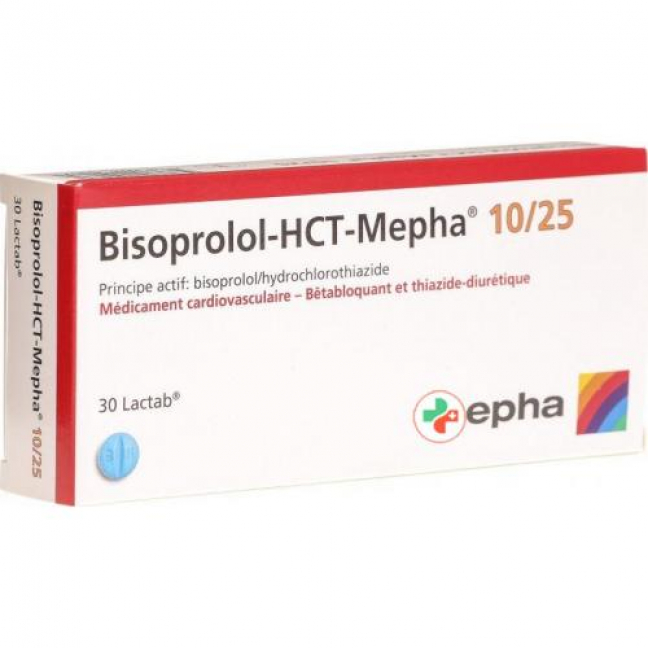 Bisoprolol HCT Mepha 10/25 mg 30 Lactabs