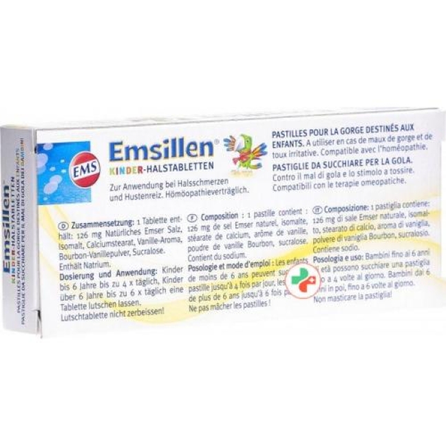 Emsillen Kinder-Halstabletten 20 штук