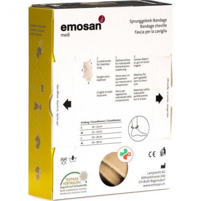 emosan medi Sprunggelenk-Bandage S