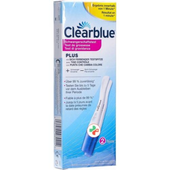 Clearblue Plus Schwangerschaftstest 2 штуки