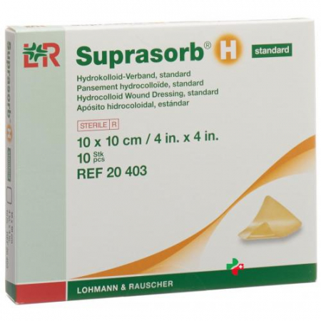 Suprasorb H Standard Hydrokolloid Verband 10x10см 10 штук