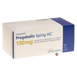 Прегабалин Спириг HC 150 мг 56 капсул Прегабалин Спириг HC 150 мг 56 капсул