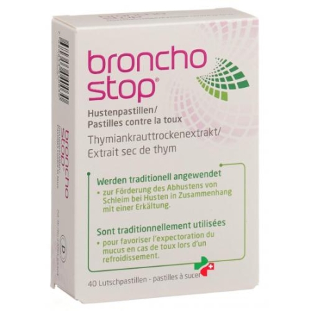 Bronchostop Hustenpastillen Lutschtabletten 40 штук