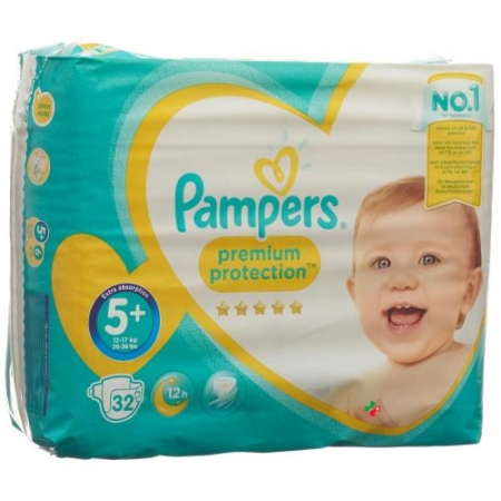 Pampers Premium Prot размер 5+ 13-25кг Sparpack 32 штуки