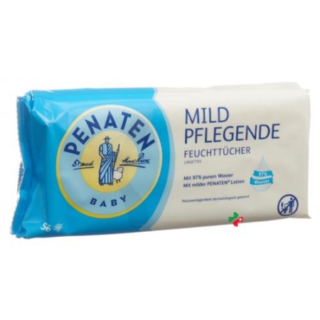 Penaten Mild Pflegende влажные салфеткиRefill 56 штук