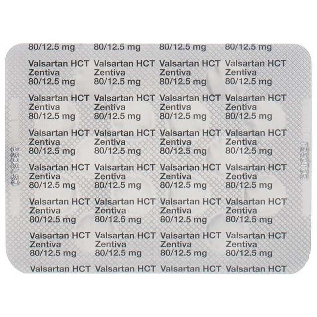 Валсартан HCT Зентива таблетки 80/12,5 мг 98 шт.
