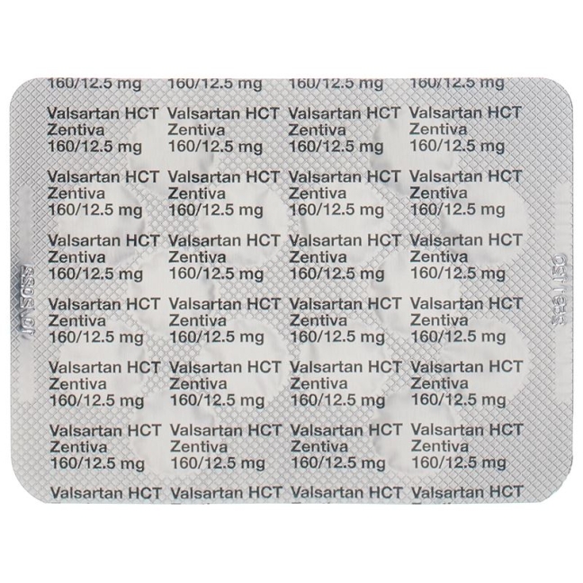 Валсартан HCT Зентива таблетки 160/12,5 мг 98 шт.
