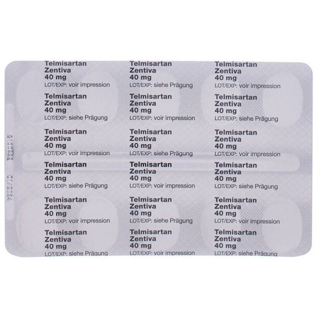 TELMISARTAN Zentiva Tabl 40 mg