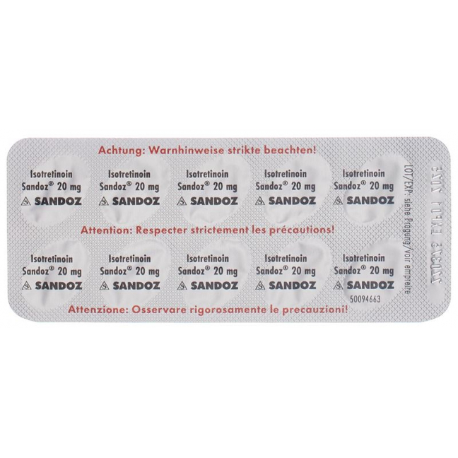 Изотретиноин Сандоз Солукапс 20 мг 100 шт.