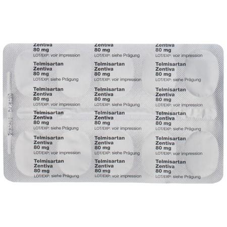 TELMISARTAN Zentiva Tabl 80 mg