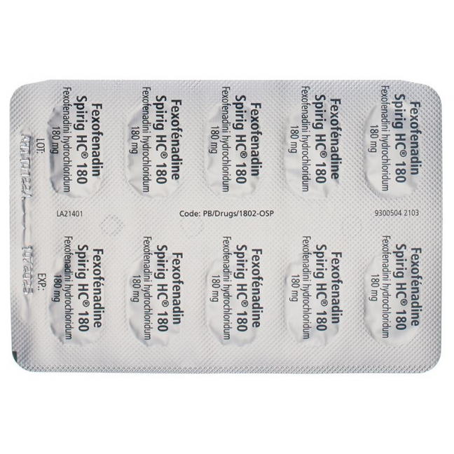 FEXOFENADIN Spirig HC Filmtabl 180 mg